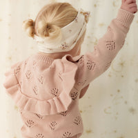 Tilly Cardigan - Dusky Rose Childrens Cardigan from Jamie Kay USA