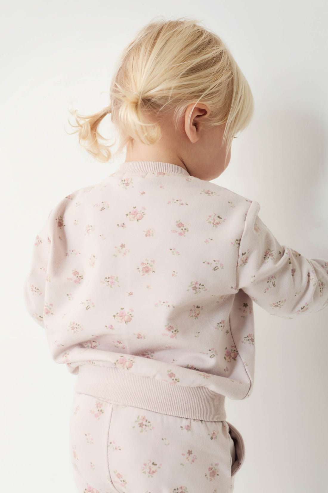 Organic Cotton Aubrey Sweatshirt - Petite Fleur Violet Childrens Sweatshirt from Jamie Kay USA