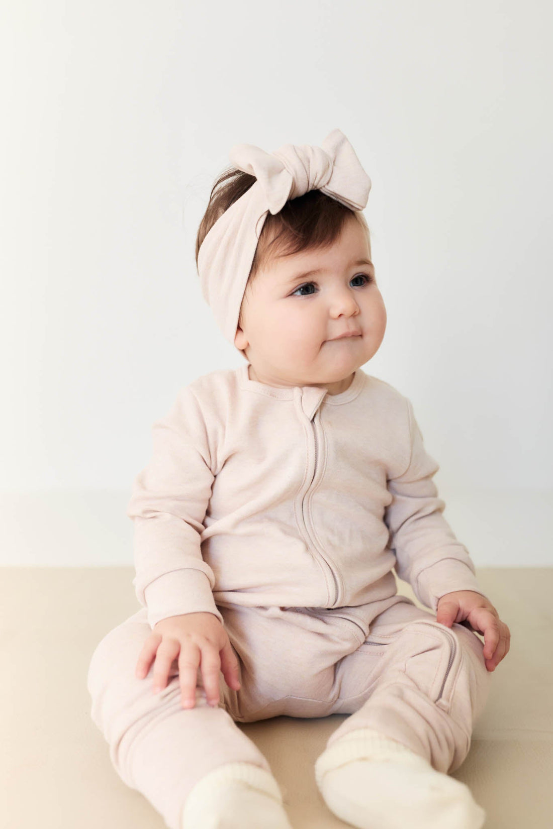 Pima Cotton Frankie Zip Onepiece - Luna Marle Childrens Onepiece from Jamie Kay USA