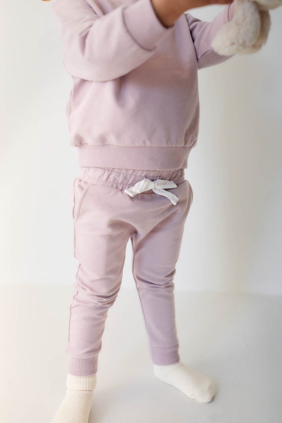 Organic Cotton Morgan Track Pant - Heather Haze Childrens Pant from Jamie Kay USA