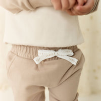 Organic Cotton Morgan Track Pant - Vintage Taupe Childrens Pant from Jamie Kay USA