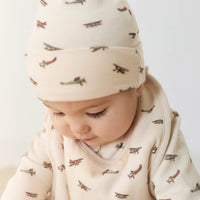 Organic Cotton Knot Beanie - Avion Shell Childrens Hat from Jamie Kay USA