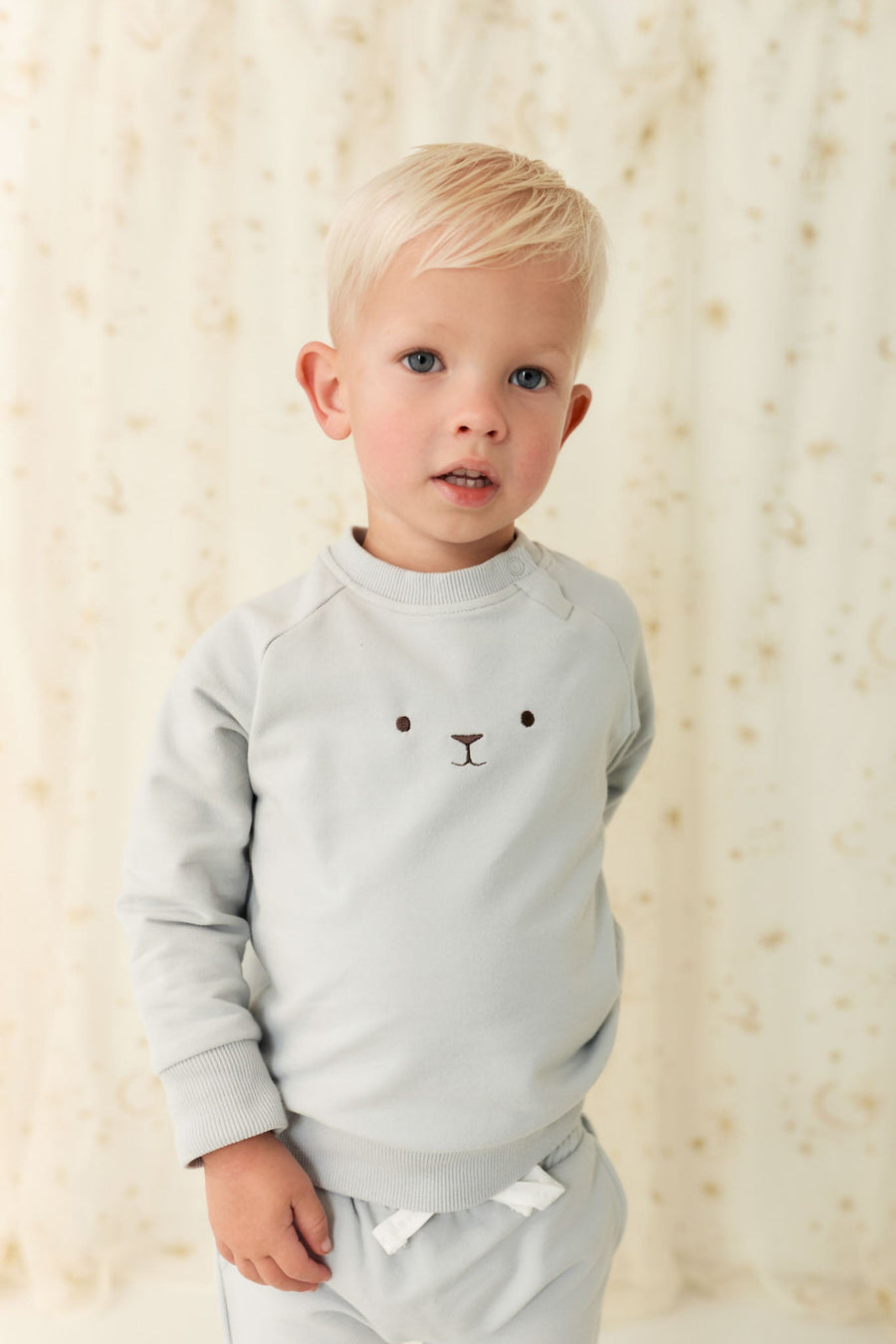 Organic Cotton Palmer Pullover - Droplet Childrens Sweatshirt from Jamie Kay USA