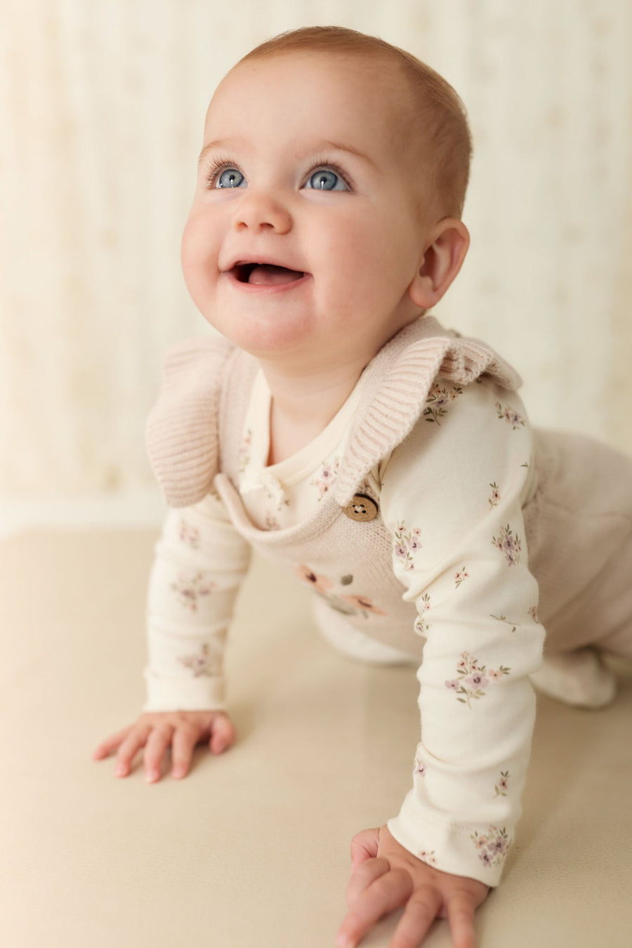 Lulu Romper - Rosewater Petite Goldie Childrens Romper from Jamie Kay USA