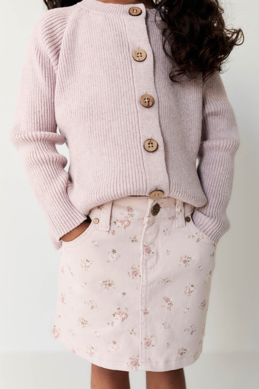 Adrienne Skirt - Petite Fleur Violet Childrens Skirt from Jamie Kay USA