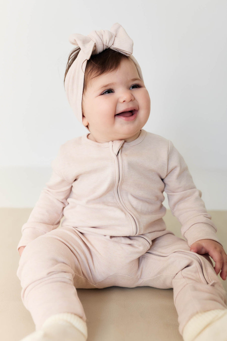 Pima Cotton Frankie Zip Onepiece - Luna Marle Childrens Onepiece from Jamie Kay USA