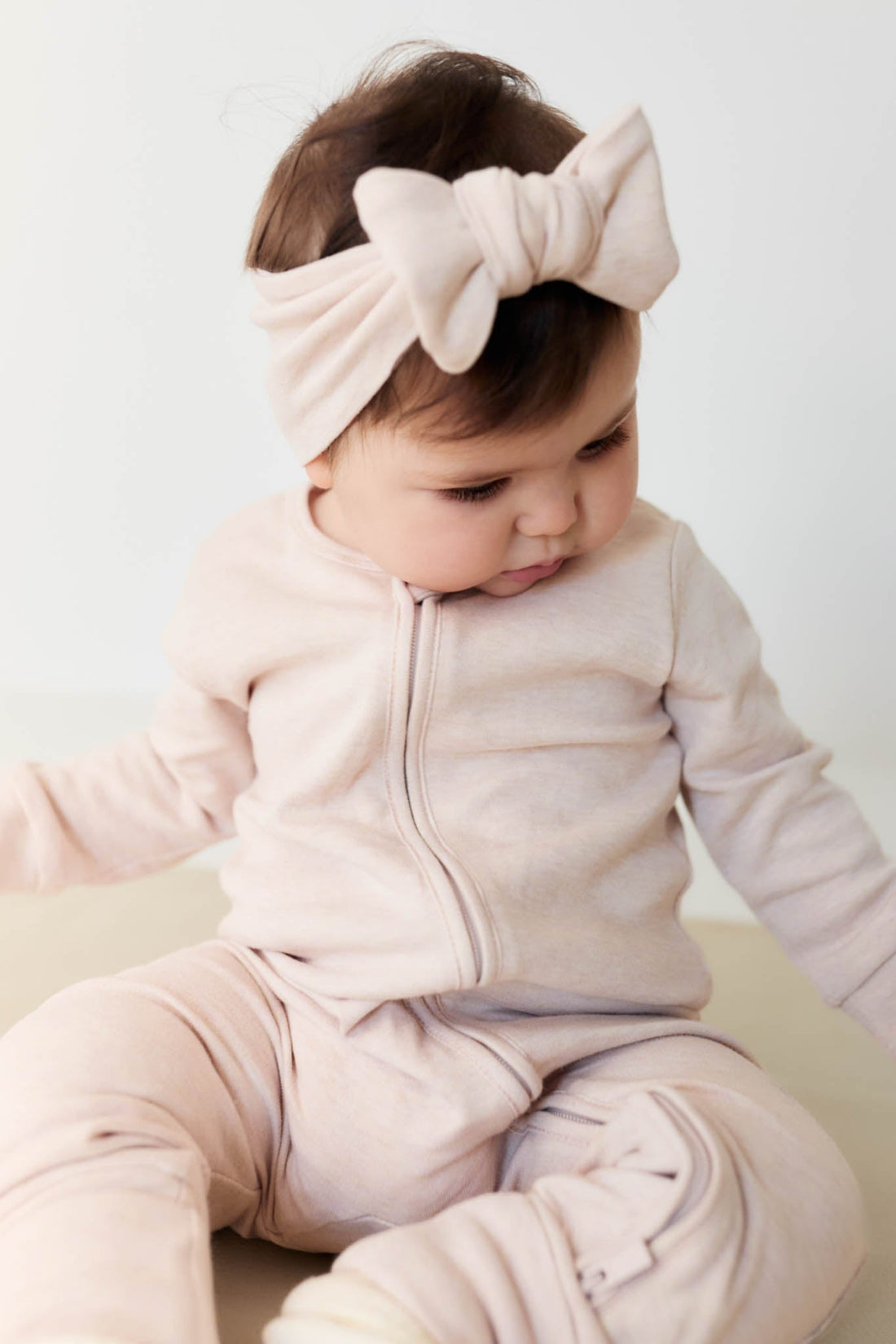 Pima Cotton Frankie Zip Onepiece - Luna Marle Childrens Onepiece from Jamie Kay USA