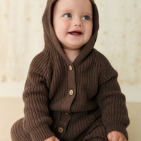 OG Bear Knit Onepiece - Dark Coffee Childrens Onepiece from Jamie Kay USA