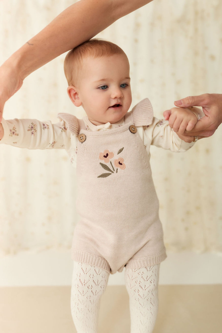 Lulu Romper - Rosewater Petite Goldie Childrens Romper from Jamie Kay USA