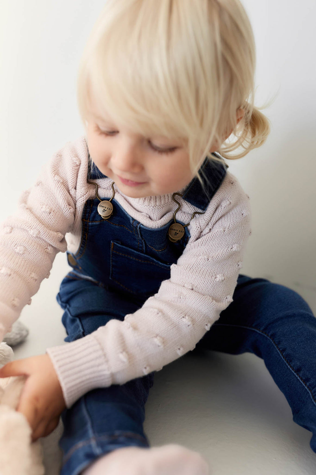 Jordie Overall - Indigo Denim Childrens Overall from Jamie Kay USA