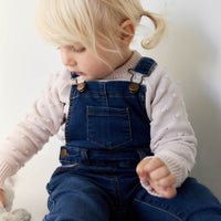 Jordie Overall - Indigo Denim Childrens Overall from Jamie Kay USA