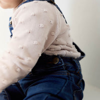 Dotty Knitted Jumper - Luna Childrens Jumper from Jamie Kay USA