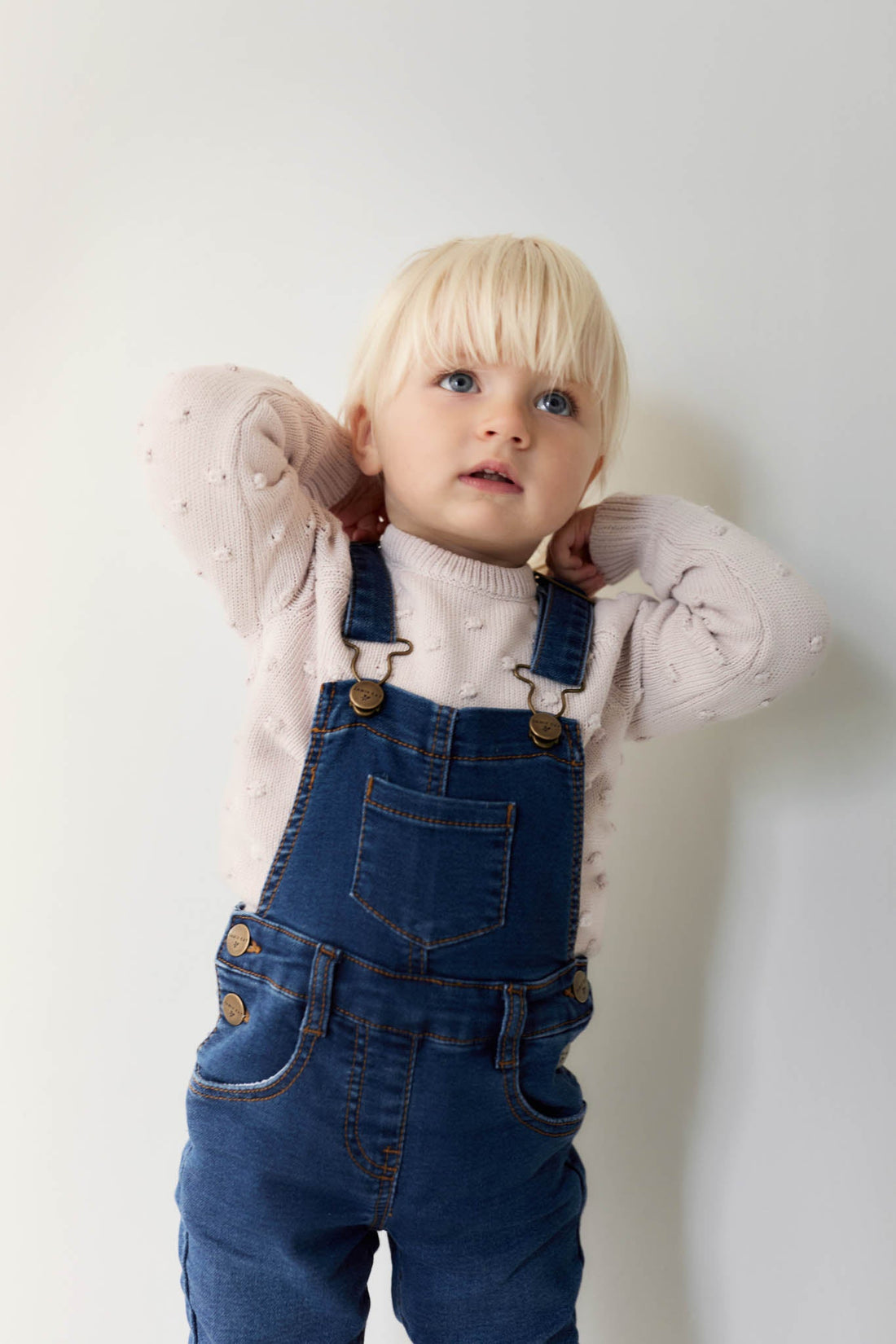 Jordie Overall - Indigo Denim Childrens Overall from Jamie Kay USA