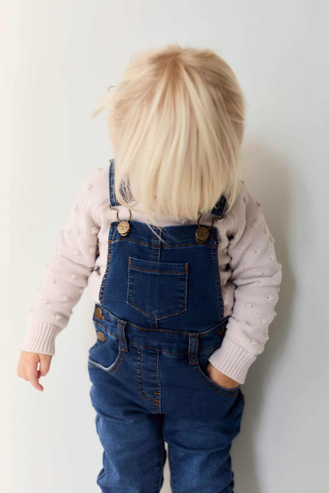 Jordie Overall - Indigo Denim Childrens Overall from Jamie Kay USA