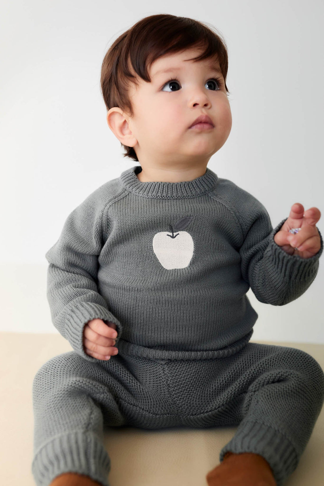 Ethan Jumper - Smoke Apple Childrens Jumper from Jamie Kay USA