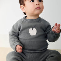 Ethan Jumper - Smoke Apple Childrens Jumper from Jamie Kay USA