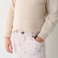 Adrienne Skirt - Petite Fleur Violet Childrens Skirt from Jamie Kay USA