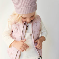 Taylor Vest - Petite Fleur Violet Childrens Vest from Jamie Kay USA