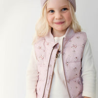 Taylor Vest - Petite Fleur Violet Childrens Vest from Jamie Kay USA