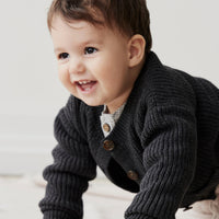 Maverick Cardigan - Onyx Marle Childrens Cardigan from Jamie Kay USA