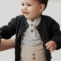 Maverick Cardigan - Onyx Marle Childrens Cardigan from Jamie Kay USA