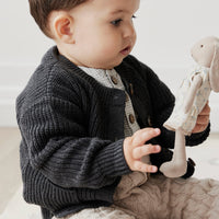 Maverick Cardigan - Onyx Marle Childrens Cardigan from Jamie Kay USA