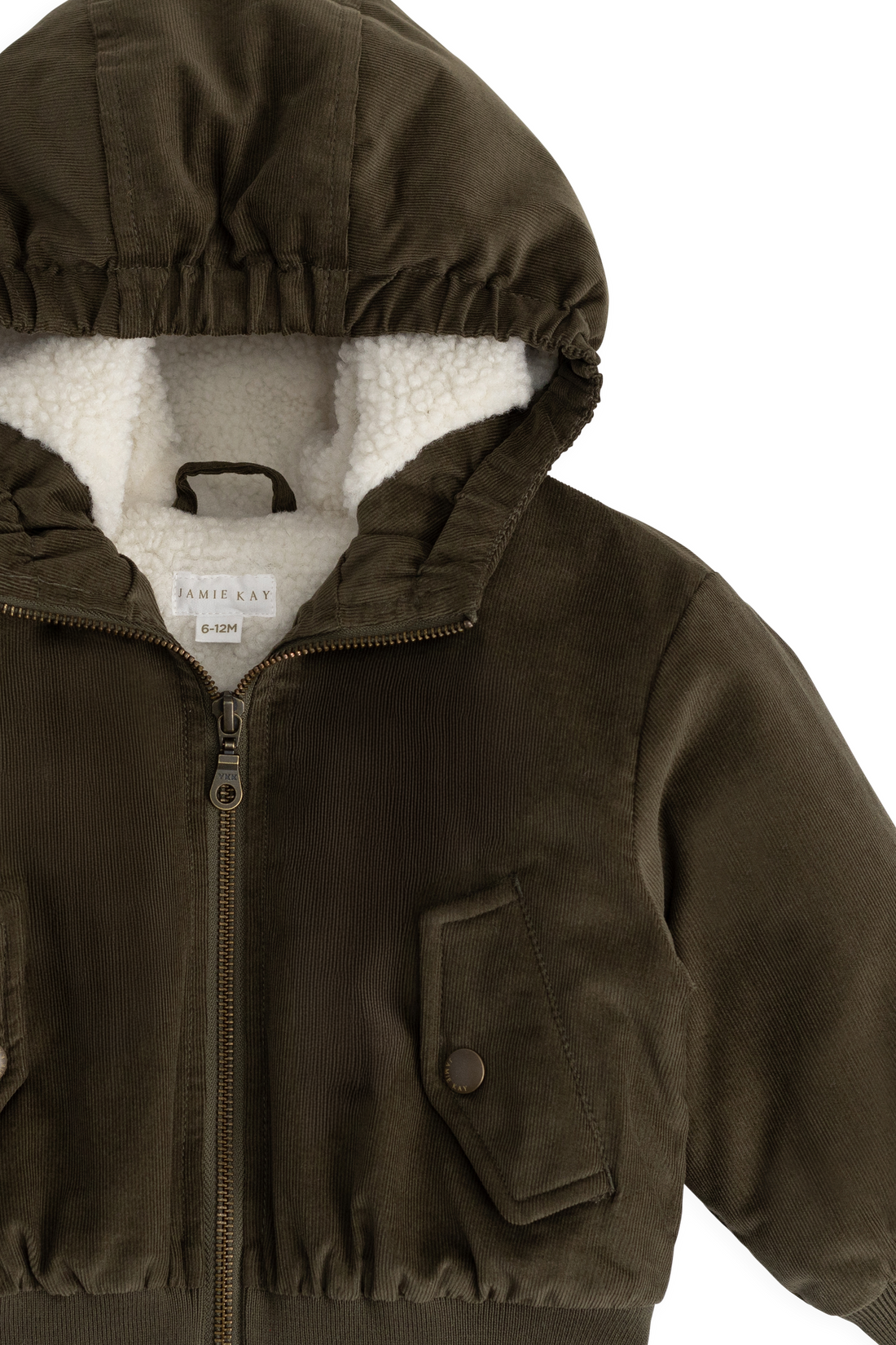Alastair Jacket - Deep Olive Childrens Jacket from Jamie Kay USA
