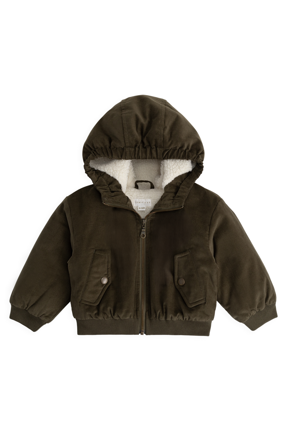 Alastair Jacket - Deep Olive Childrens Jacket from Jamie Kay USA
