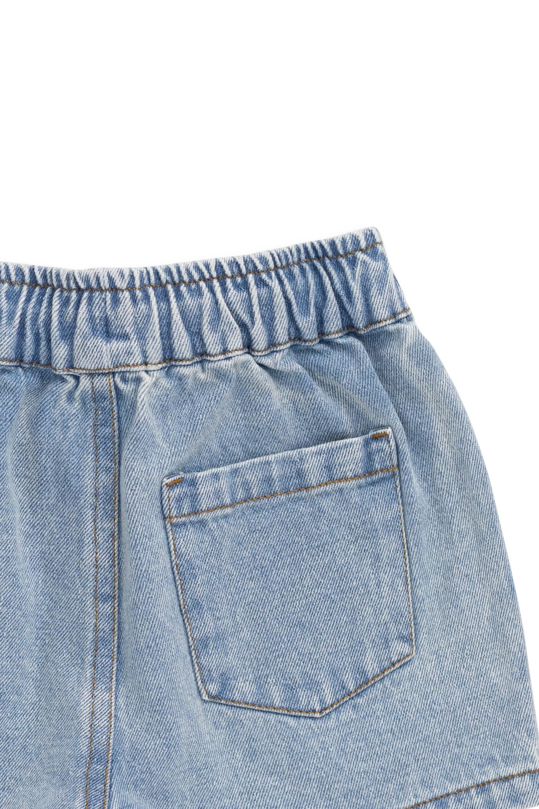 Kane Denim Short - Light Wash Childrens Shorts from Jamie Kay USA