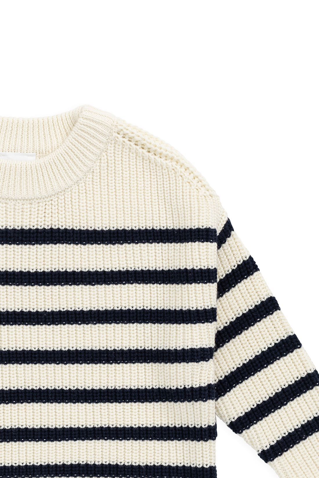 Lawrence Knit Jumper - Lawrence Stripe Cloud/Eclipse Childrens Jumper from Jamie Kay USA