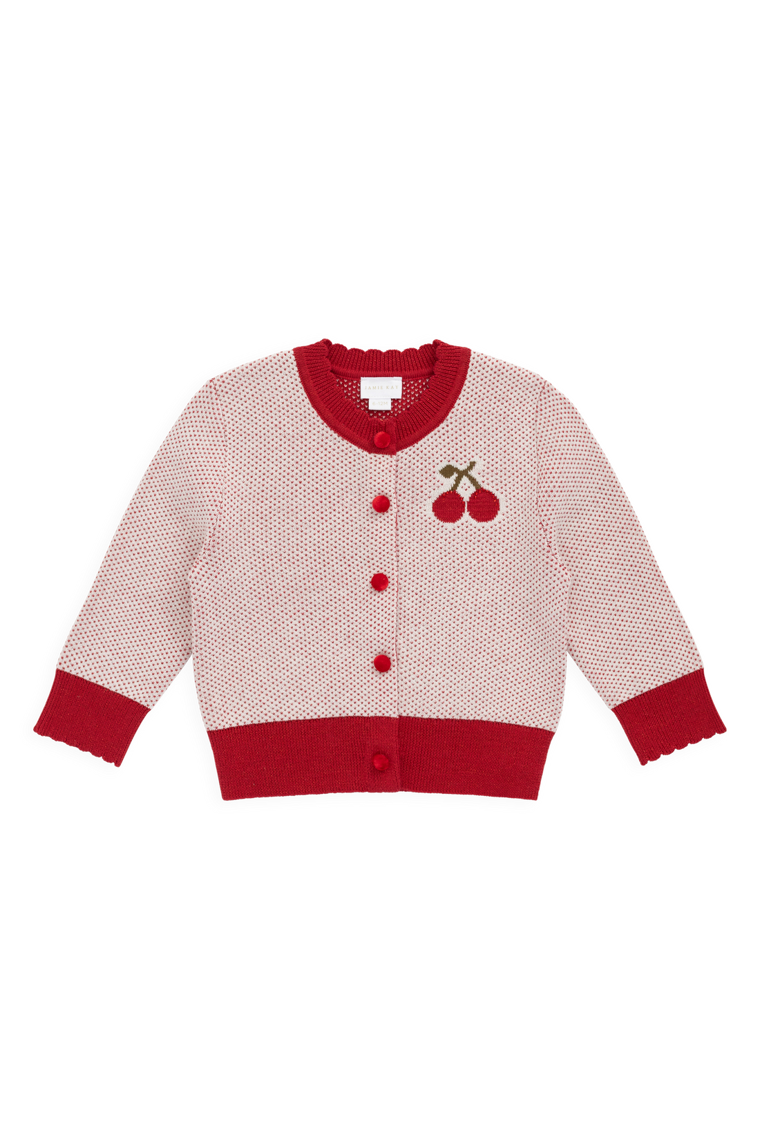 Liana Cardigan - Liana Cherry Childrens Cardigan from Jamie Kay USA