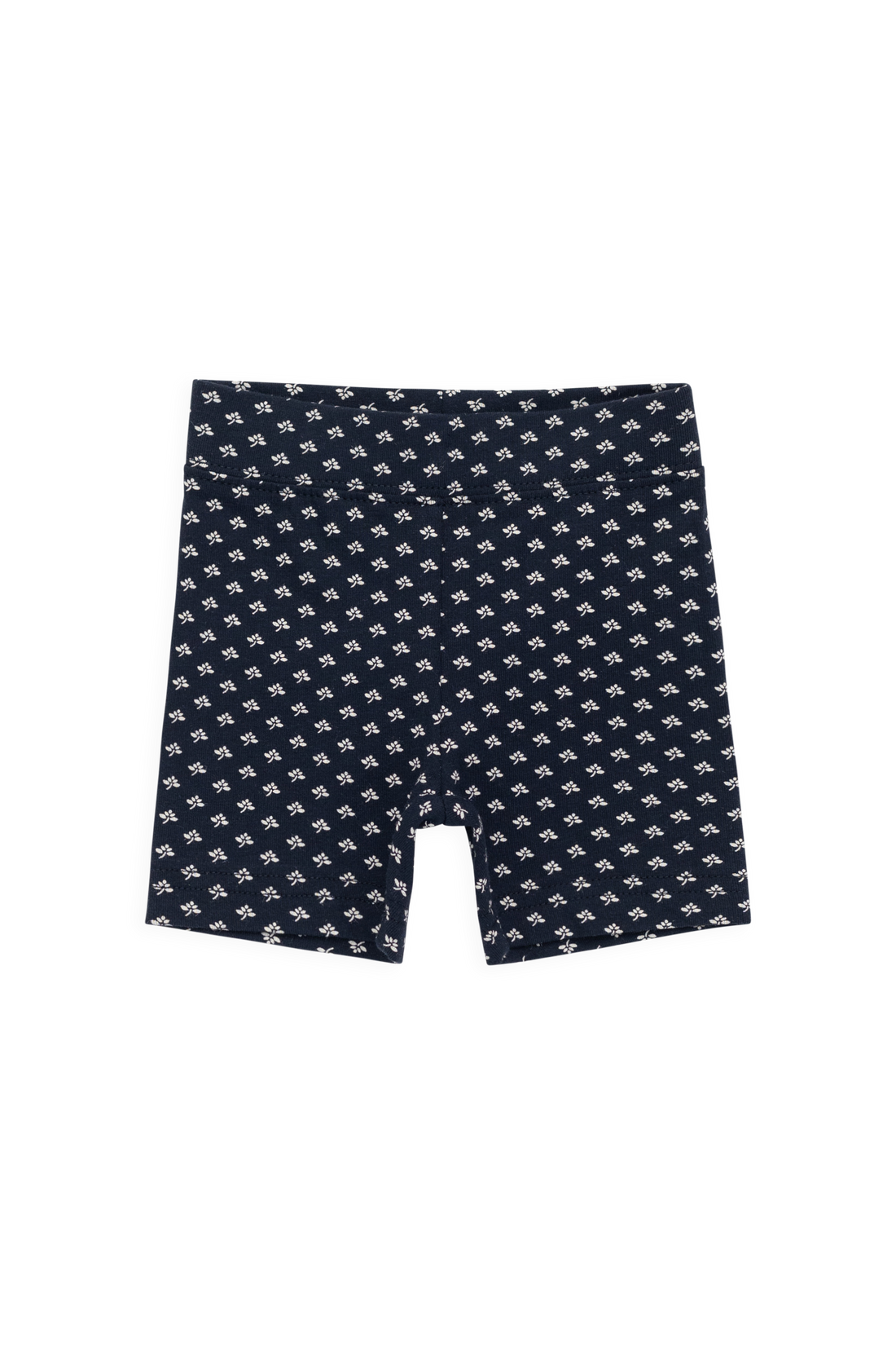Organic Cotton Everyday Bike Short - Lisa Petite Indigo Childrens Shorts from Jamie Kay USA