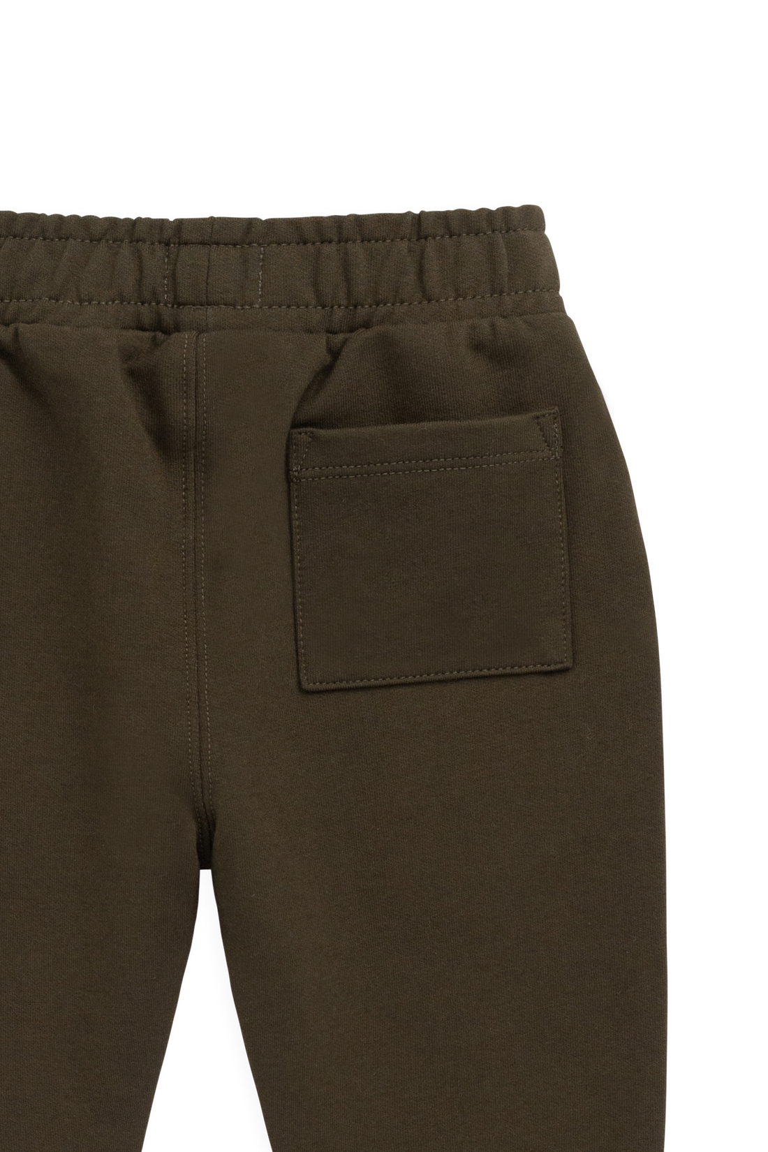 Organic Cotton Jalen Track Pant - Deep Olive Childrens Pant from Jamie Kay USA