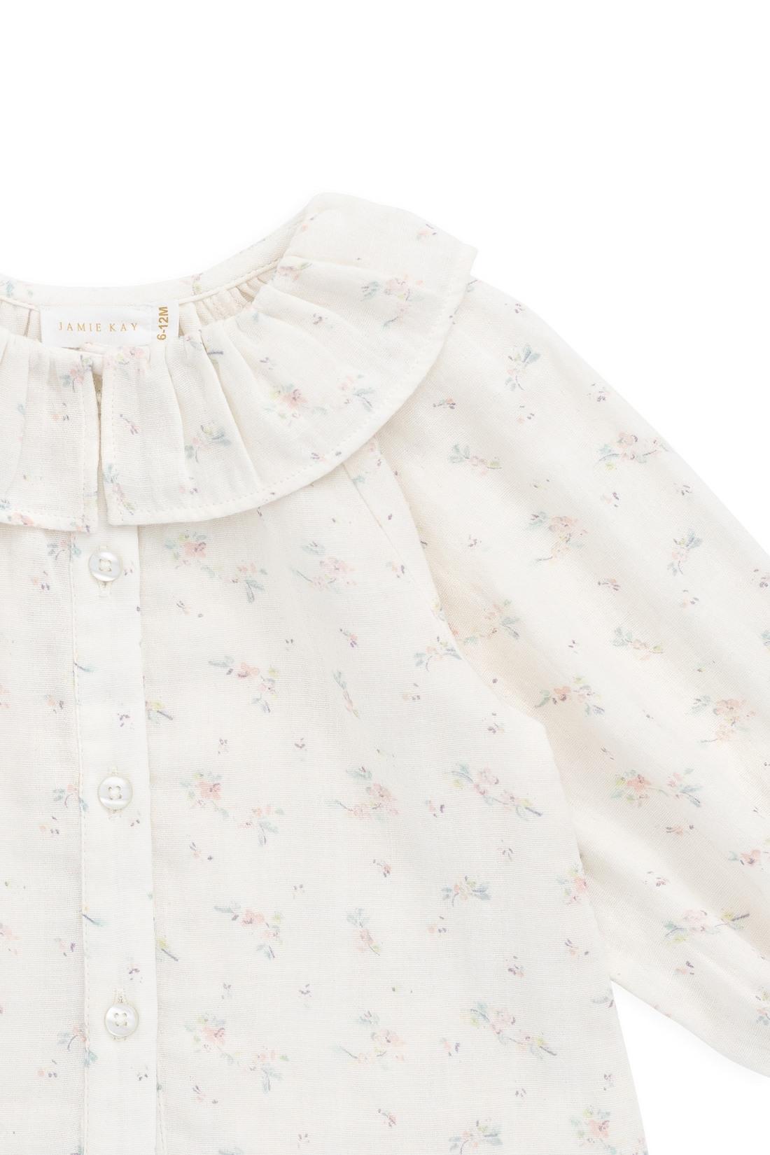 Organic Cotton Muslin Christabel Blouse - Solange Snow Childrens Top from Jamie Kay USA