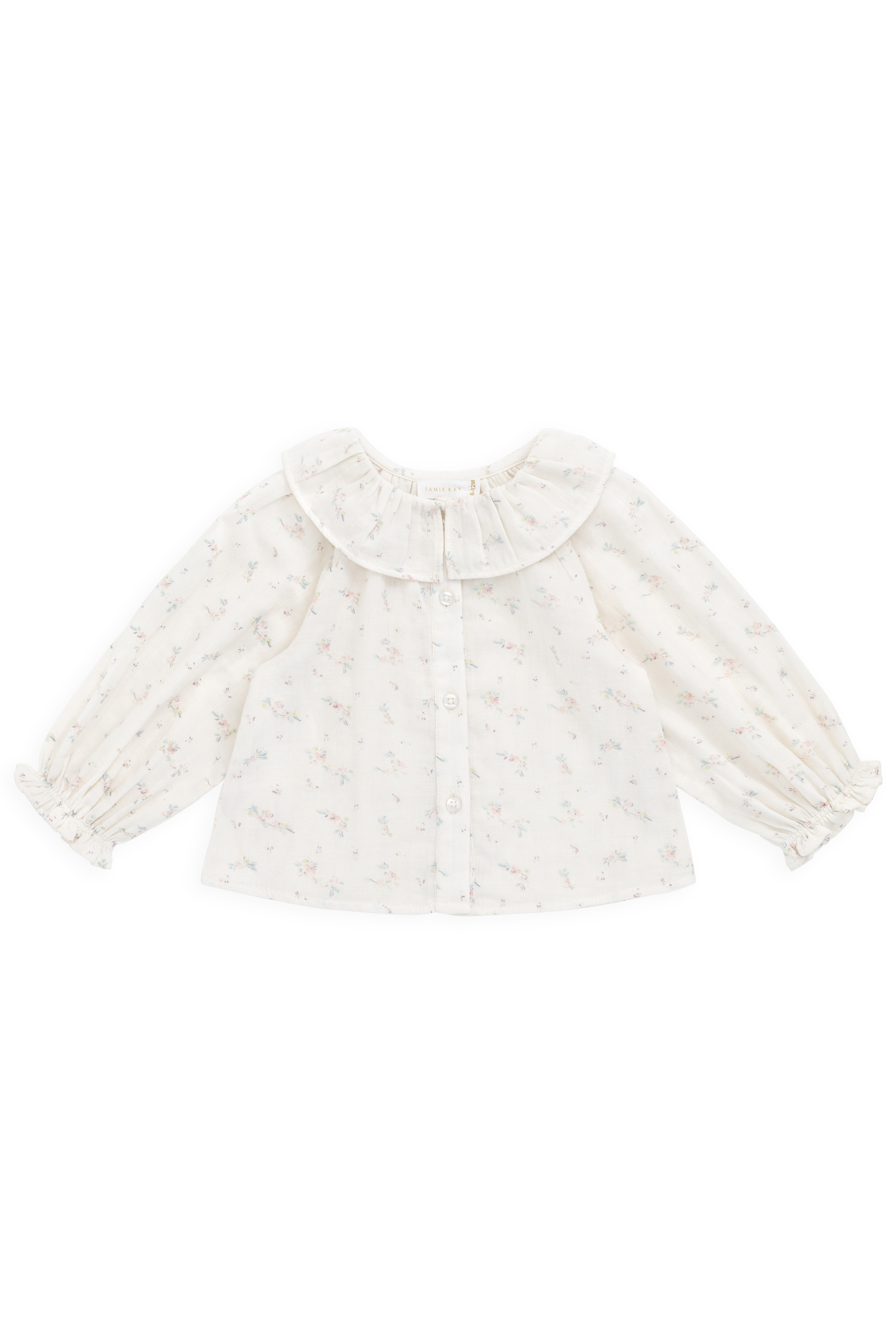 Organic Cotton Muslin Christabel Blouse - Solange Snow – Jamie Kay USA