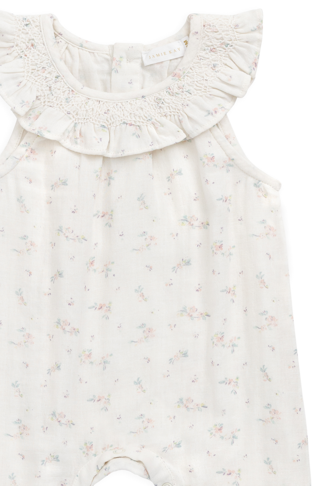 Organic Cotton Muslin Kodi Playsuit - Solange Snow Childrens Playsuit from Jamie Kay USA