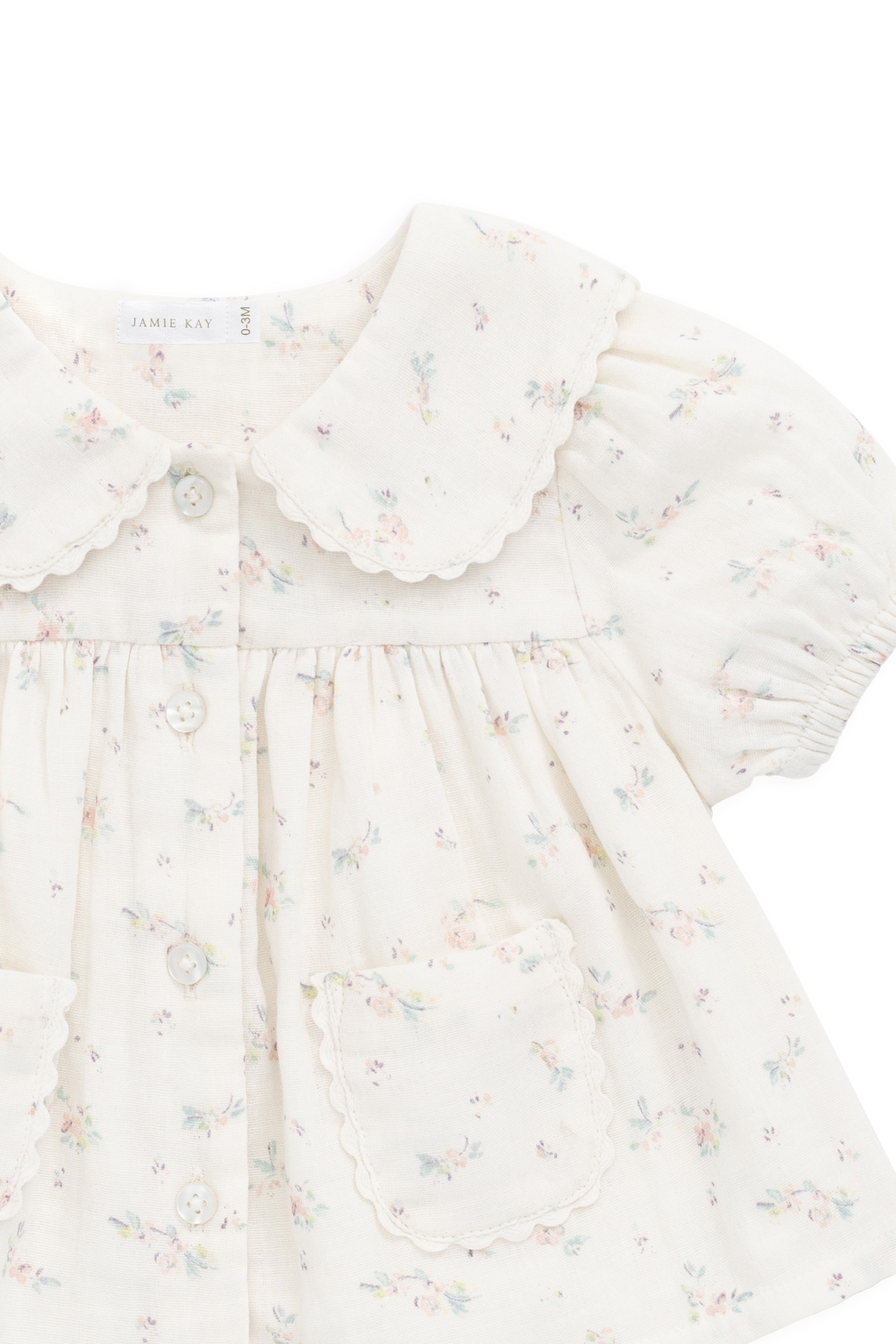 Organic Cotton Muslin Kodi Top - Solange Snow Childrens Top from Jamie Kay USA