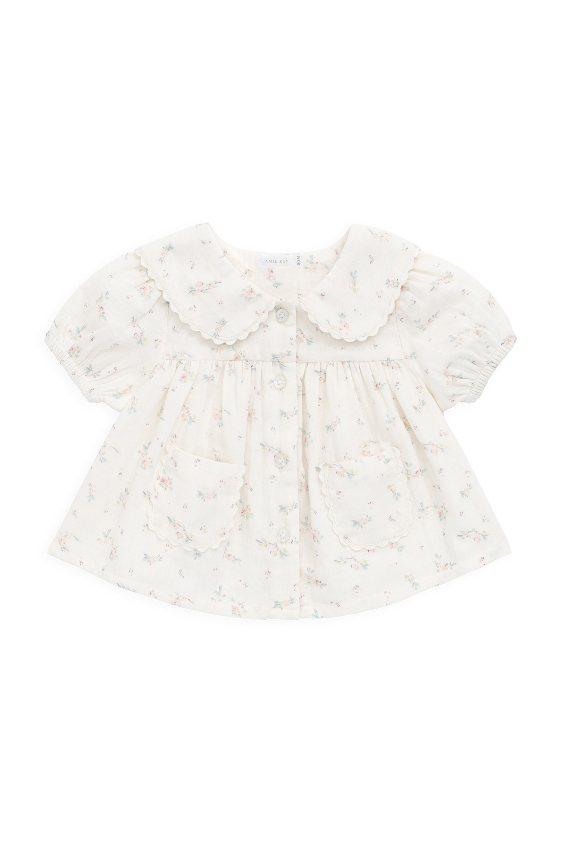 Organic Cotton Muslin Kodi Top - Solange Snow Childrens Top from Jamie Kay USA