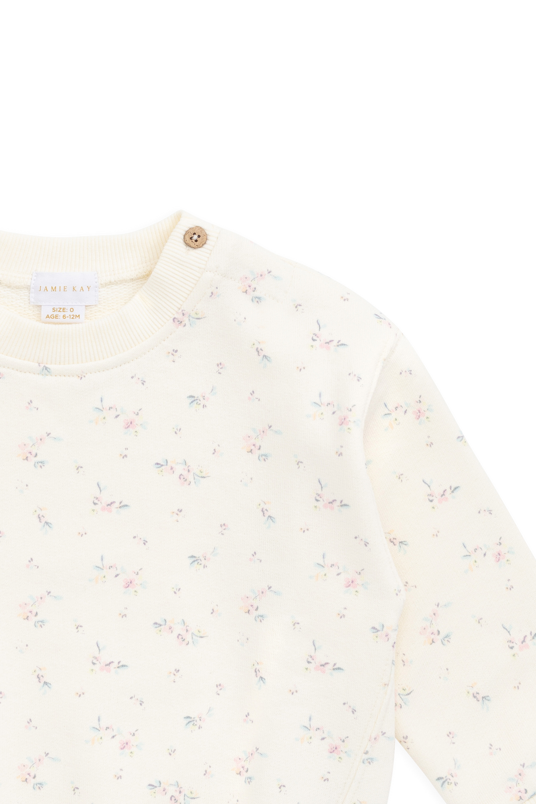 Organic Cotton Rhea Sweatshirt - Solange Snow Childrens Sweatshirt from Jamie Kay USA