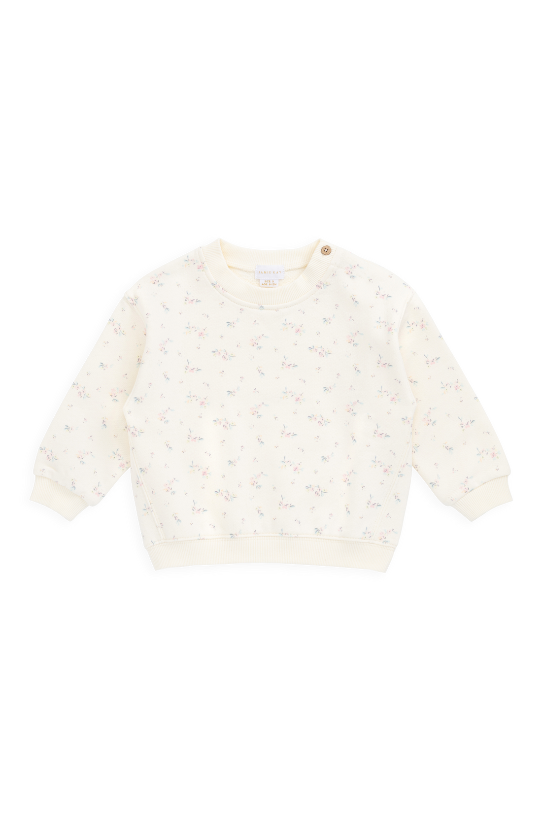 Organic Cotton Rhea Sweatshirt - Solange Snow Childrens Sweatshirt from Jamie Kay USA