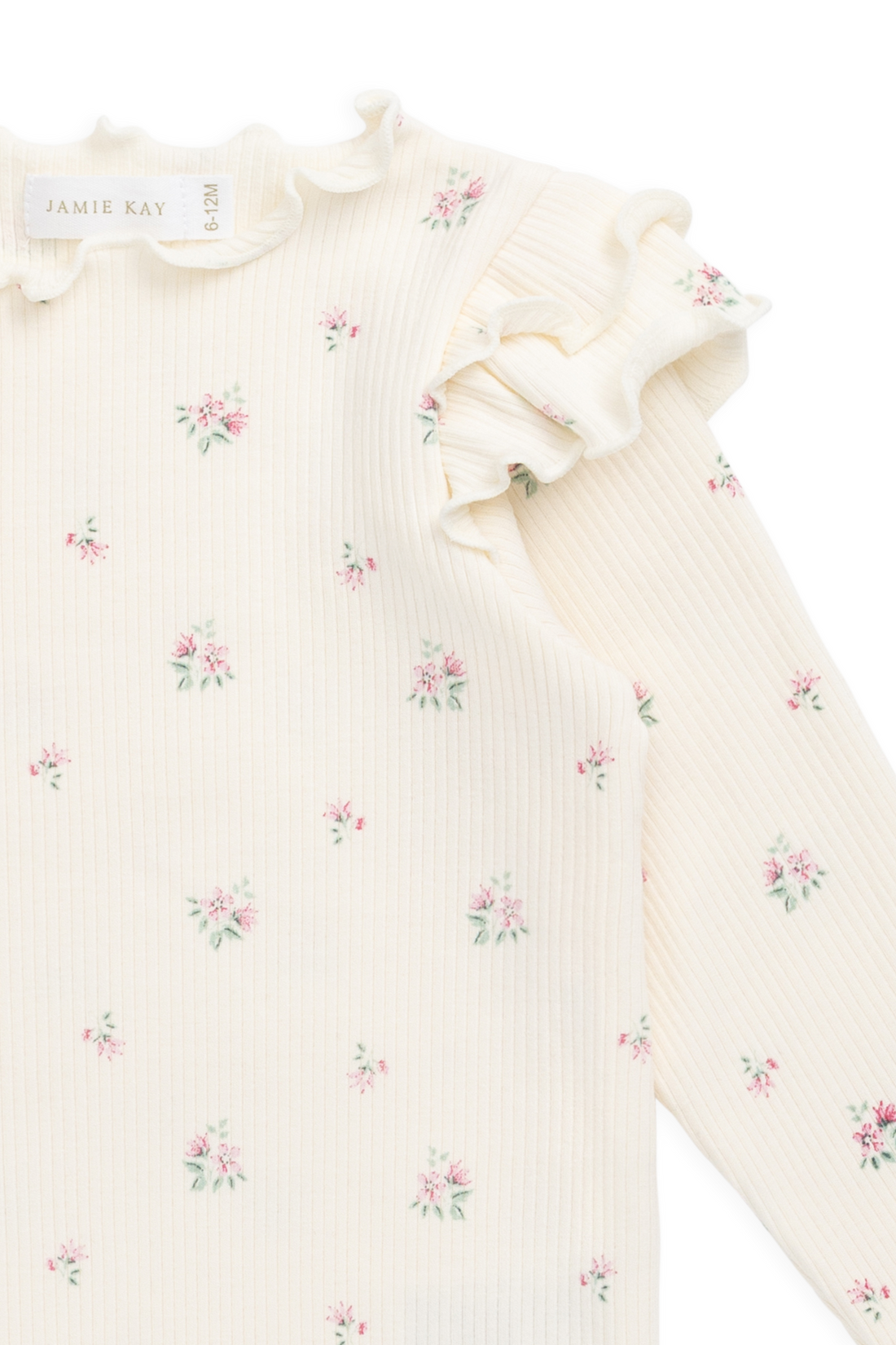 Organic Cotton Rib Winslet Top - Emma Whisper Childrens Top from Jamie Kay USA