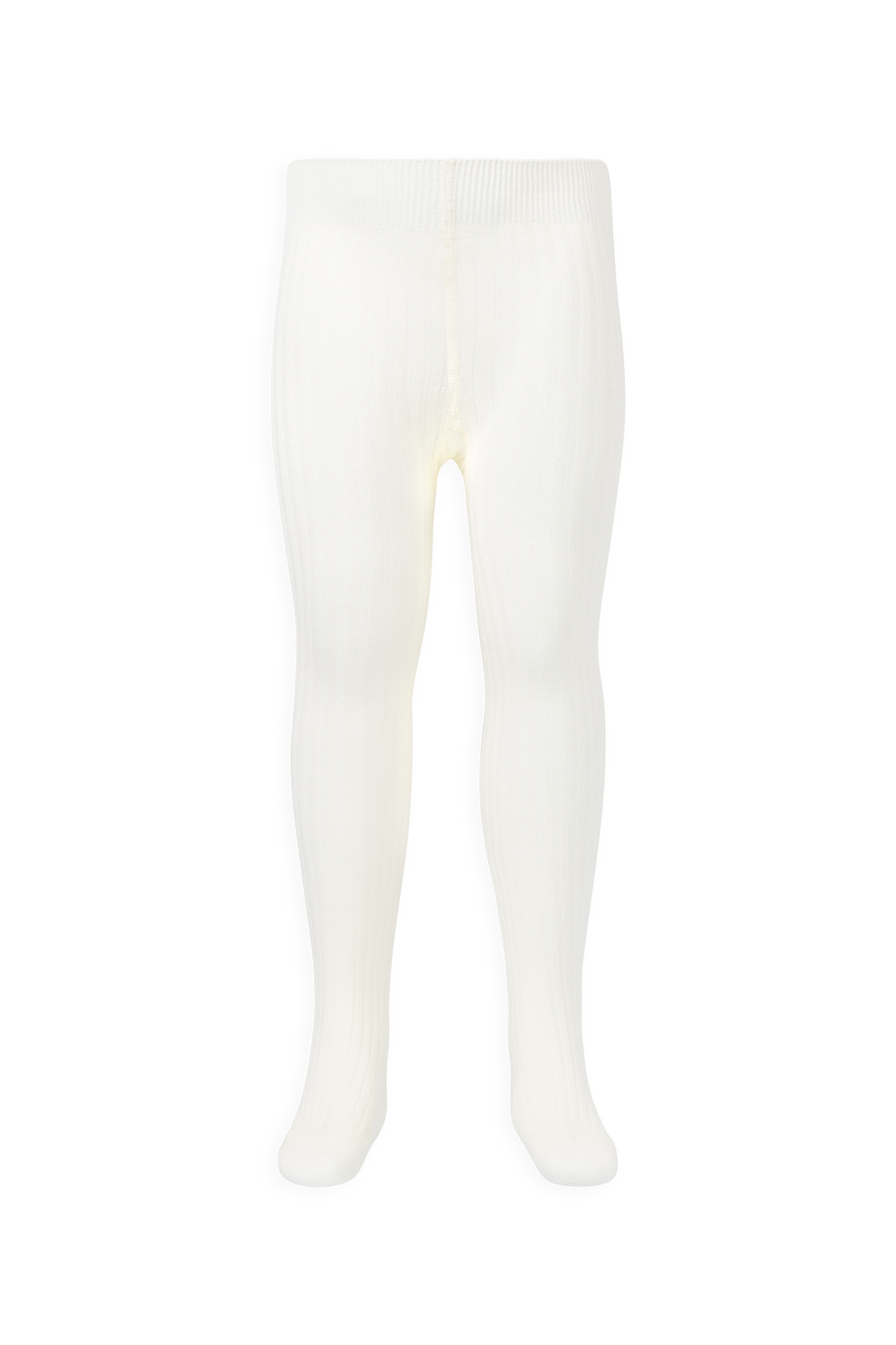 Ribbed Tight - Egret Childrens Tights from Jamie Kay USA