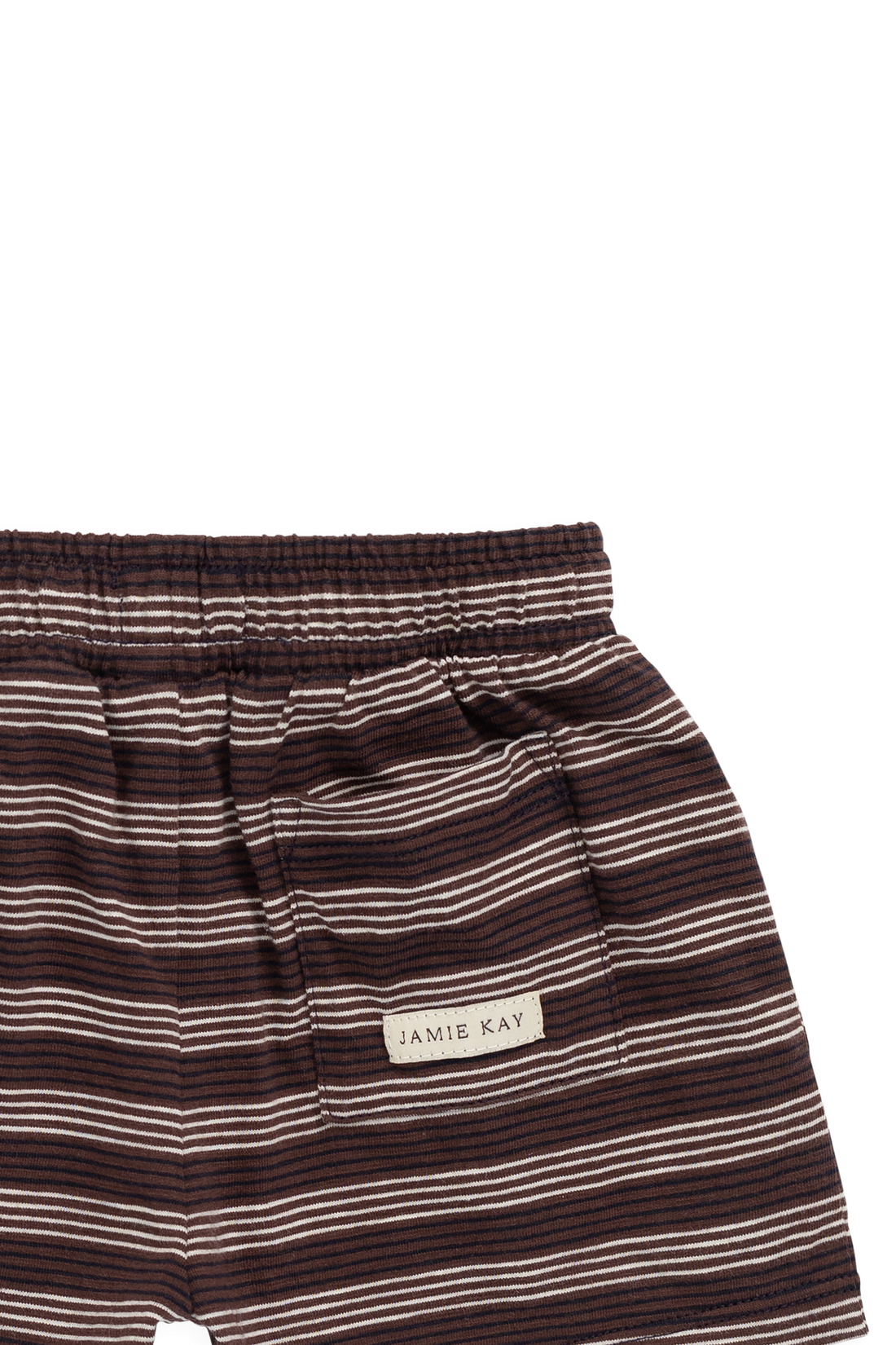Slub Cotton Iver Short - Regal Stripe Childrens Shorts from Jamie Kay USA