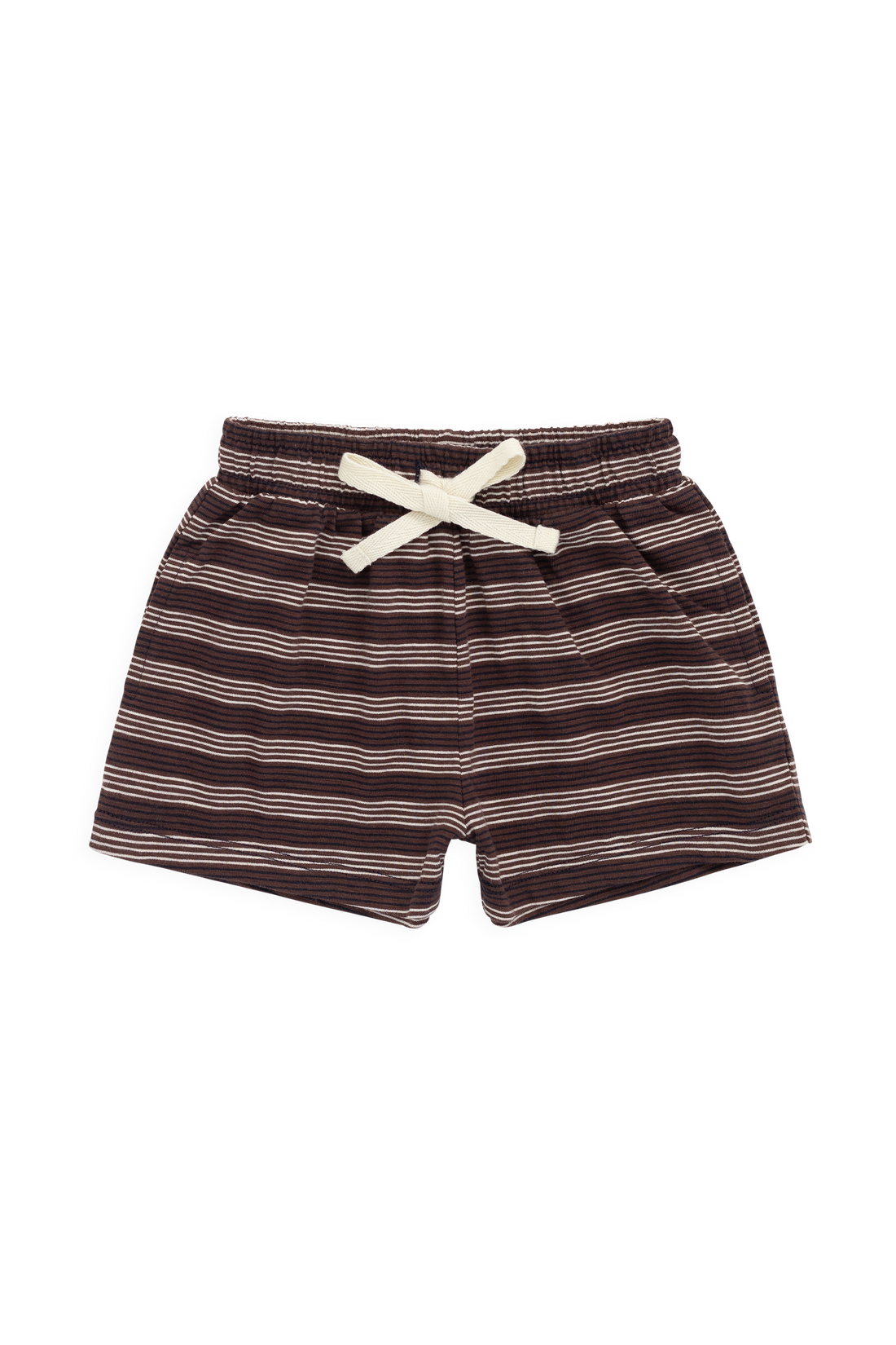 Slub Cotton Iver Short - Regal Stripe Childrens Shorts from Jamie Kay USA