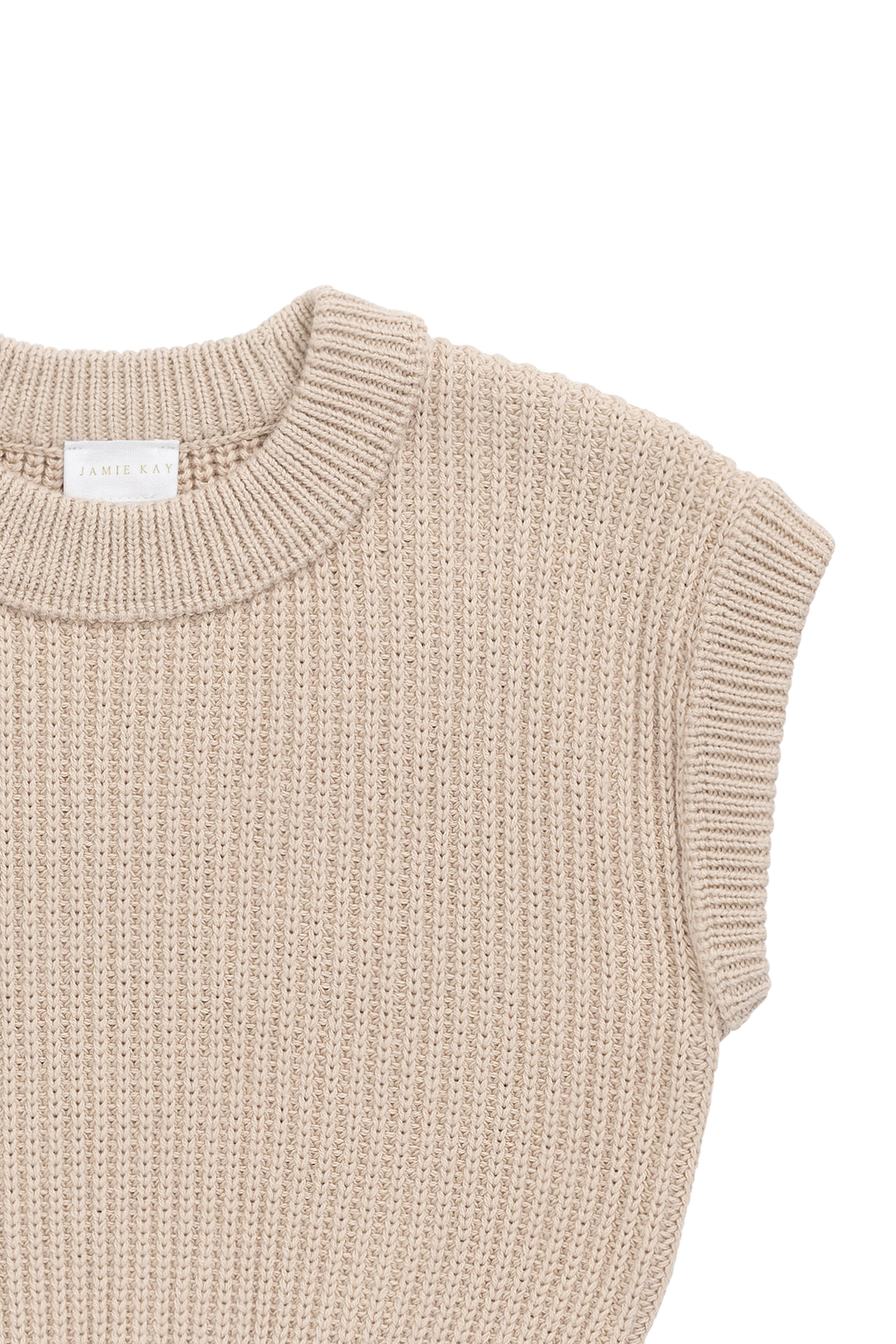 Virgil Knit Vest - Sand Childrens Vest from Jamie Kay USA