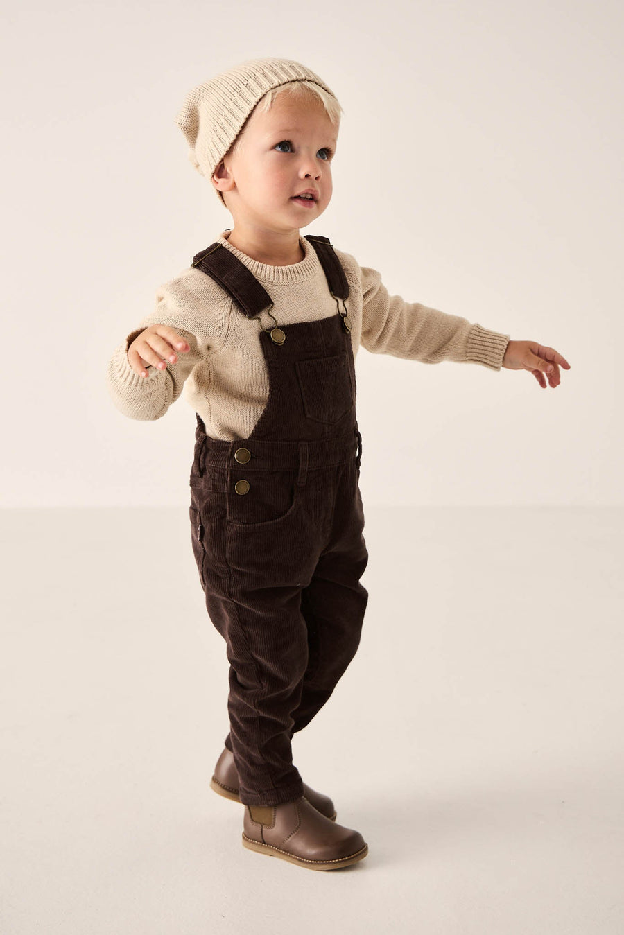 Jordie Cord Overall - Bear Childrens Overall from Jamie Kay USA