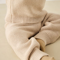 Ethan Pant - Oatmeal Marle Childrens Pant from Jamie Kay USA