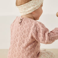 Mila Jumper - Shell Pink Childrens Jumper from Jamie Kay USA