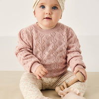 Mila Jumper - Shell Pink Childrens Jumper from Jamie Kay USA