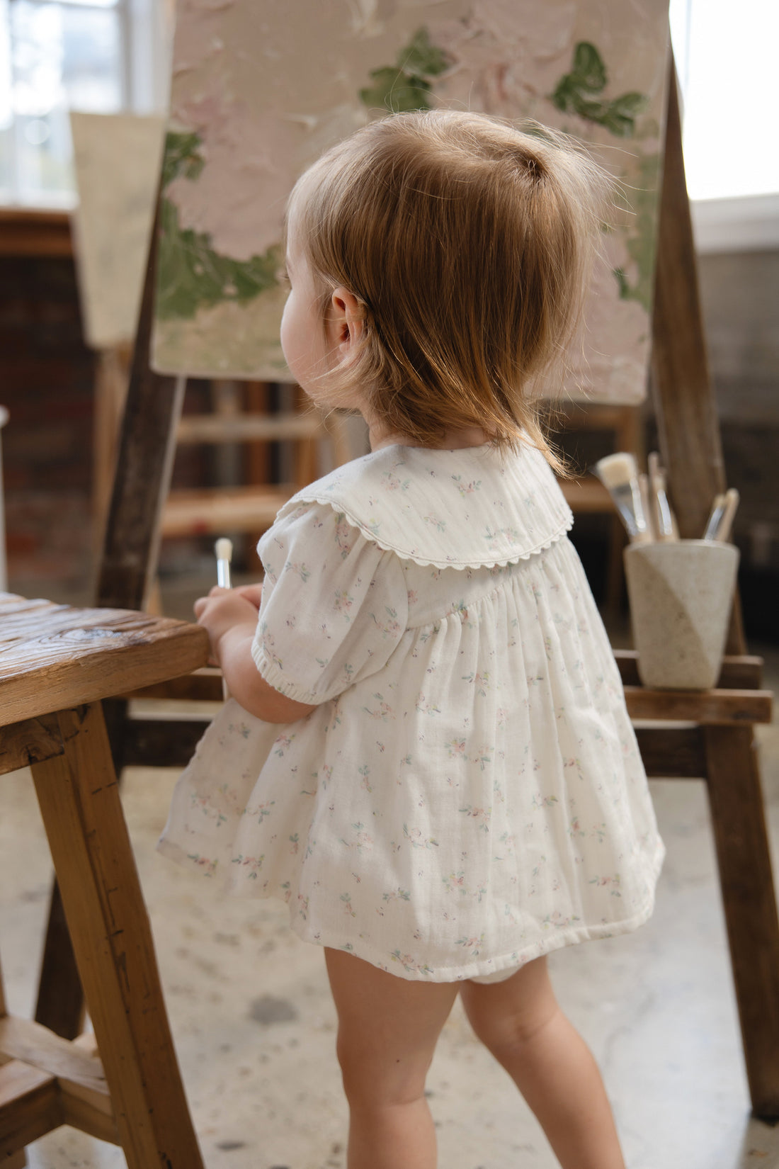 Organic Cotton Muslin Kodi Top - Solange Snow Childrens Top from Jamie Kay USA